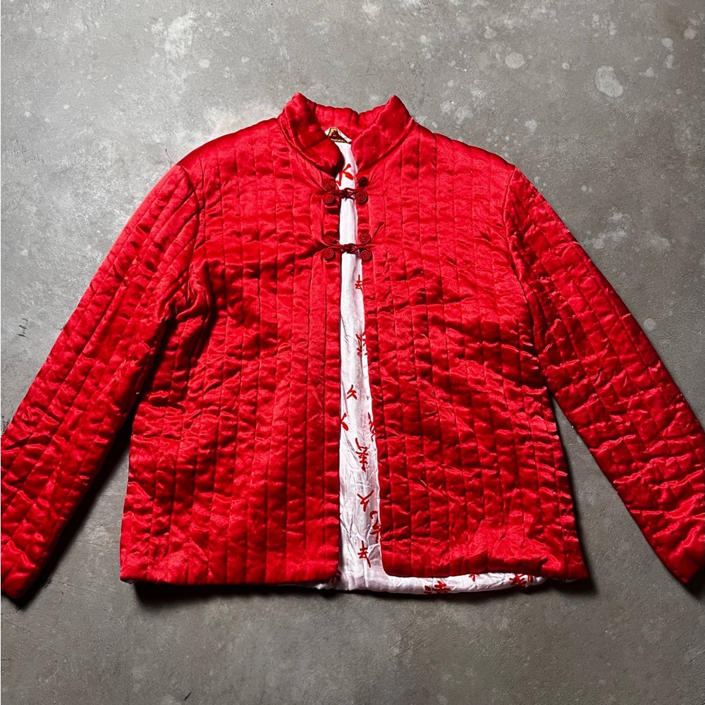 Red Quilted Women's Jacket